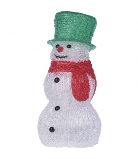 Dekoracje 20 LED bałwan 23 cm 3x AA IP20, CW, timer EMOS ZY1901