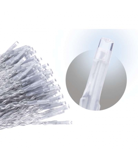 Oświetlenie świątecz. sople 300LED 5m zimna biel, przeź. przew., 8 programów, timer, pilot EMOS Lighting D4CC02