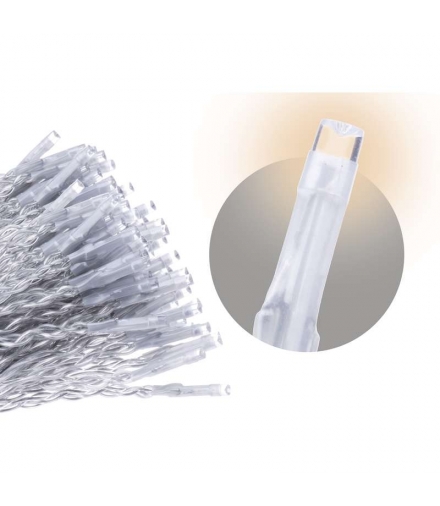 Oświetlenie świątecz. sople 300LED 5m ciepła biel, przeź. przew.,8 programów, timer, pilot EMOS Lighting D4CW02