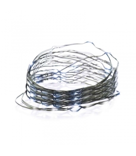 Dekoracje- 150 LED nano łezki 15m zimna biel, zielony przewód, IP44 timer EMOS Lighting D3AC05