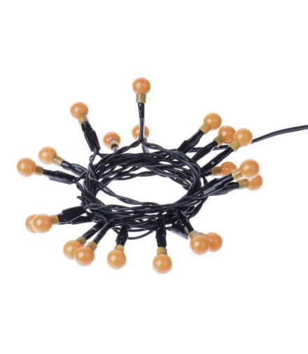 Dekoracje 20 LED kulki 1,5m 2x AA IP20 ŻÓŁTE, timer EMOS ZY1946