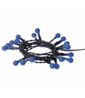 Dekoracje 20 LED kulki 1,5m 2x AA IP20 NIEBIESKIE , timer EMOS ZY1947