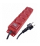 Przedłużacz 3 m / 4 gniazda / z wyłącznikiem / czarno-czerwony / guma-neopren / 1,5 mm2 EMOS P14131