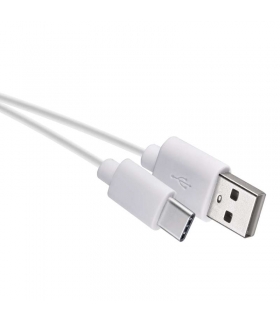 Kabel USB 2.0, wtyk A - C, ładowanie, transmisja danych, 0,2 m, biały EMOS SM7024W