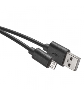 Kabel USB 2.0, wtyk A - micro B, ładowanie Quick Charge, transmisja danych, 0,2 m, czarny EMOS SM7007BL