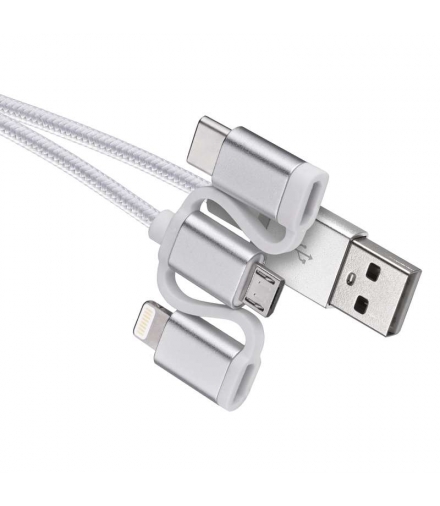 Przewód USB micro B,C - i16P, 1m EMOS SM7052