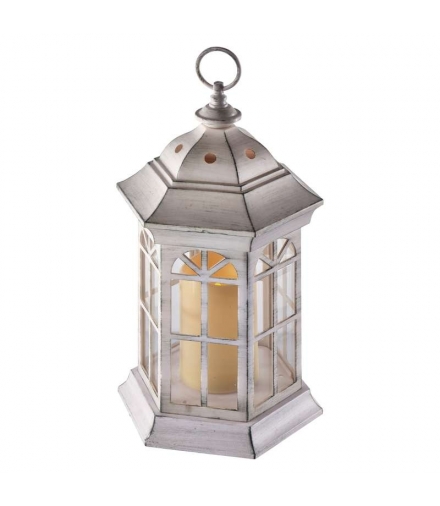 Lampion LED świeczka BIAŁY 37cm 3x AAA, VNT, timer EMOS ZY2116