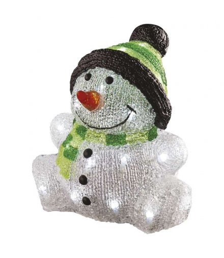 Dekoracje 30 LED bałwan 24 cm IP44, CW, timer EMOS ZY2120T