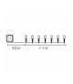 Lampki choinkowe Classic 40 LED 2,8m 3x AA, ciepła biel, czarny, IP44, timer EMOS Lighting D4FW01