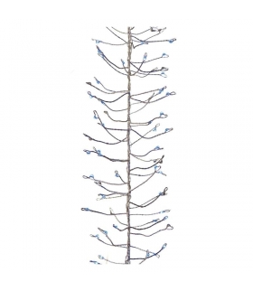 Dekoracje 288 LED łezki 2,4m IP44 NIEBIESKI, srebrny, timer EMOS ZY2042T