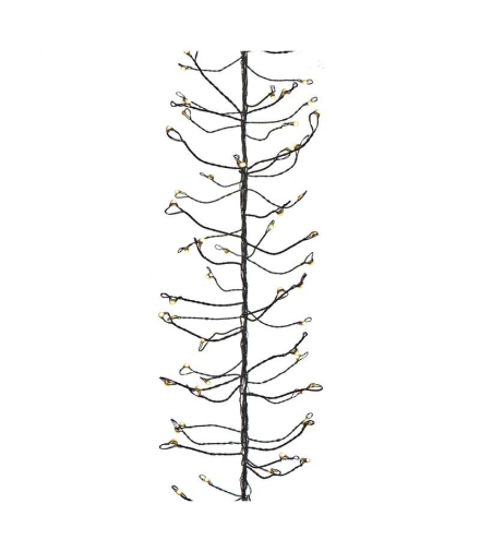 Dekoracje 288 LED łezki 2,4m IP44 WW, czarny, timer EMOS ZY2039T