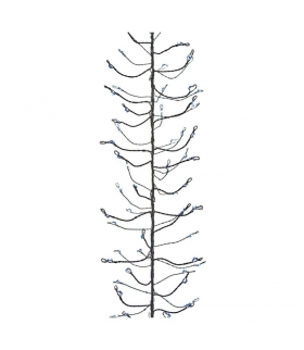 Dekoracje 288 LED łezki 2,4m IP44 CW, czarny, timer EMOS ZY2040T