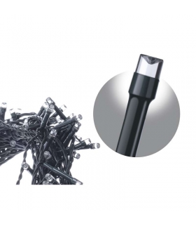 Lampki choinkowe 120 LED 12m zimna biel, zielony przewód, 8 programów, IP44 EMOS Lighting D4AC08