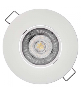 Oczko LED Exclusive 8W ciepła biel, biały EMOS ZD3141