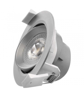 Oczko LED 5W ciepła biel, srebrny EMOS ZD3620