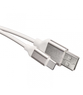 Kabel USB 2.0, wtyk A - C, ładowanie, transmisja danych, 1 m, biały EMOS SM7025W