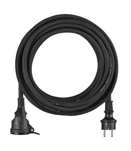 Przedłużacz ogrodowy 10 m / 1 gniazdo / czarny / guma-neopren / 230 V / 2,5 mm2 EMOS P01710R