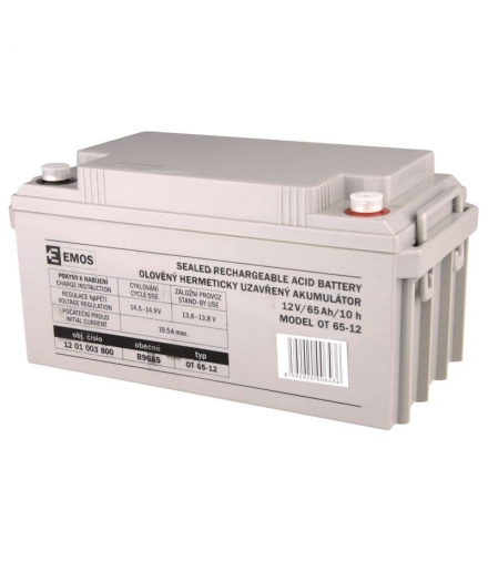 Akumulator AGM 12V 65Ah M8 EMOS B9685