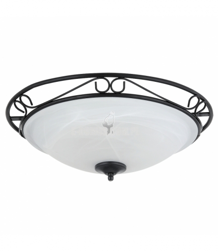 Plafon Athen E27 3x60W czarna matowa Rabalux 3723