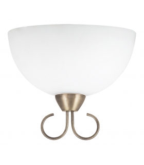 Kinkiet Aurelia E-27 25W brąz biała Rabalux 7137