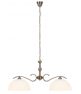 Lampa wisząca Aurelia E-27 2x max 60W brąz biała Rabalux 7139