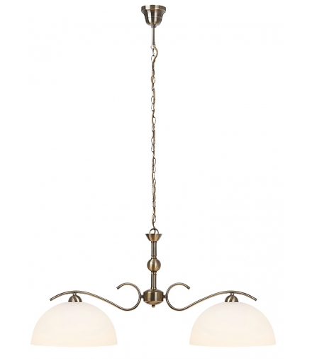 Lampa wisząca Aurelia E-27 2x max 60W brąz biała Rabalux 7139