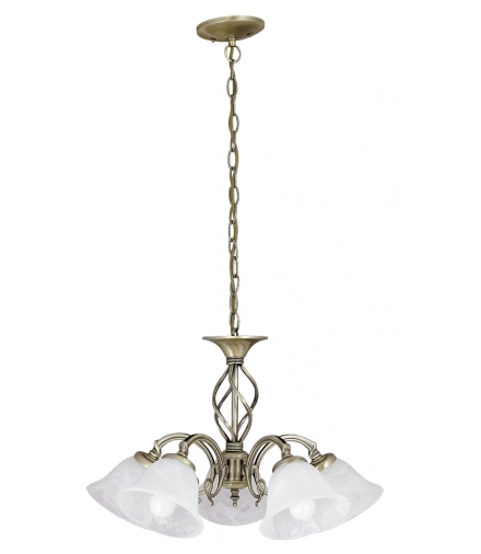 Żyrandol Beckworth E14 5x40W pięcioramienny brąz Rabalux 7135