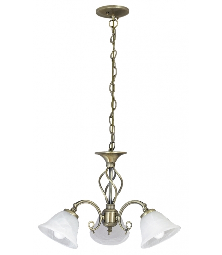 Żyrandol Beckworth E14 3x40W 3-ramienny brąz Rabalux 7133