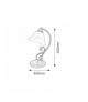Lampka stołowa Dorothea E14 1x40W czarny mat Rabalux 7772
