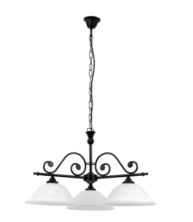 Żyrandol Dorothea E27 3x40W 3-ram. czarny mat Rabalux 7773