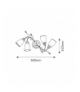 Spot Dreambells E14 4x40W brąz Rabalux 6145