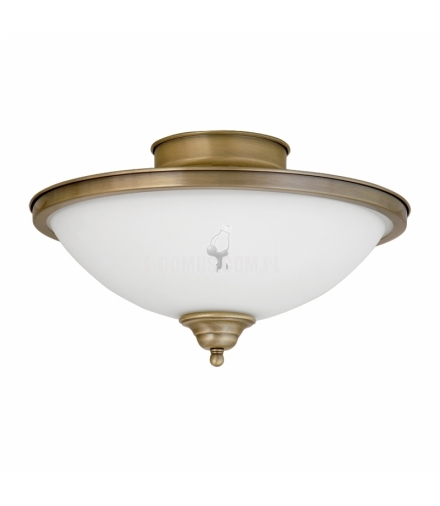 Plafon Elisett E14 2x40W mosiądz ant. Rabalux 2759