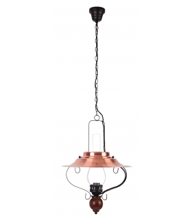 Lampa wisząca Enna E-14 40W 385mm czarny brązowy orzech Rabalux 7870