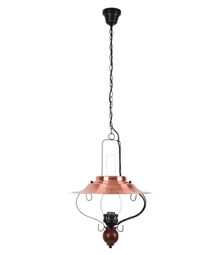 Lampa wisząca Enna E-14 40W 385mm czarny brązowy orzech Rabalux 7870