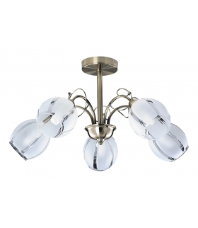 Żyrandol Joel E-27 5x60W brąz Rabalux 2271