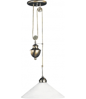Lampa wisząca Marian E27 100W mosiądz ant. Rabalux 2706