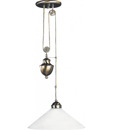 Lampa wisząca Marian E27 100W mosiądz ant. Rabalux 2706
