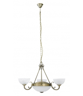Żyrandol Marlene E27 2x60W+E14 3x40W brąz . Rabalux 8543