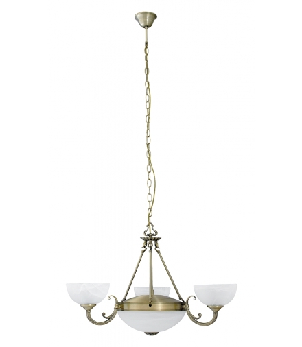 Żyrandol Marlene E27 2x60W+E14 3x40W brąz . Rabalux 8543