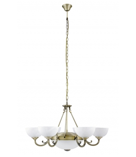 Żyrandol Marlene E27 2x60W+E14 6x40W brąz Rabalux 8546