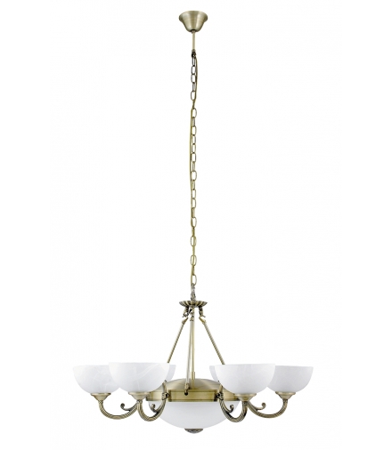 Żyrandol Marlene E27 2x60W+E14 6x40W brąz Rabalux 8546