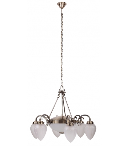 Żyrandol Maya E27 2x60W+E14 6x40W brąz Rabalux 8536