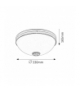 Plafon Orchidea E27 2x60W brąz Rabalux 8558