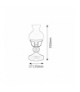 Lampka stołowa Petronel E27 1x60W czarna matowa Rabalux 7072