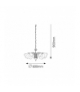 Żyrandol Rafaella E14 5x40W chrom Rabalux 7245