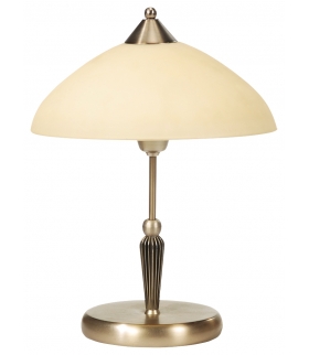 Lampa stołowa Regina E14 1x40W brąz klosz krem Rabalux 8172
