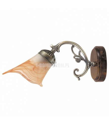 Kinkiet Rustic 3 E14 1x40W brąz orzech Rabalux 7091