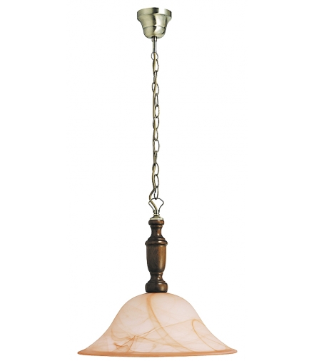 Lampa wisząca Rustic 3 D40 E27 100W mosiądz antyczny Rabalux 7099