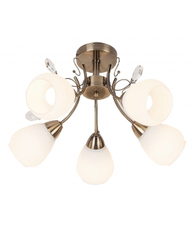 Żyrandol Susan E27 5x60W brąz Rabalux 7045