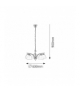 Żyrandol Tristan E14 5x40 chrom satynowy Rabalux 7205